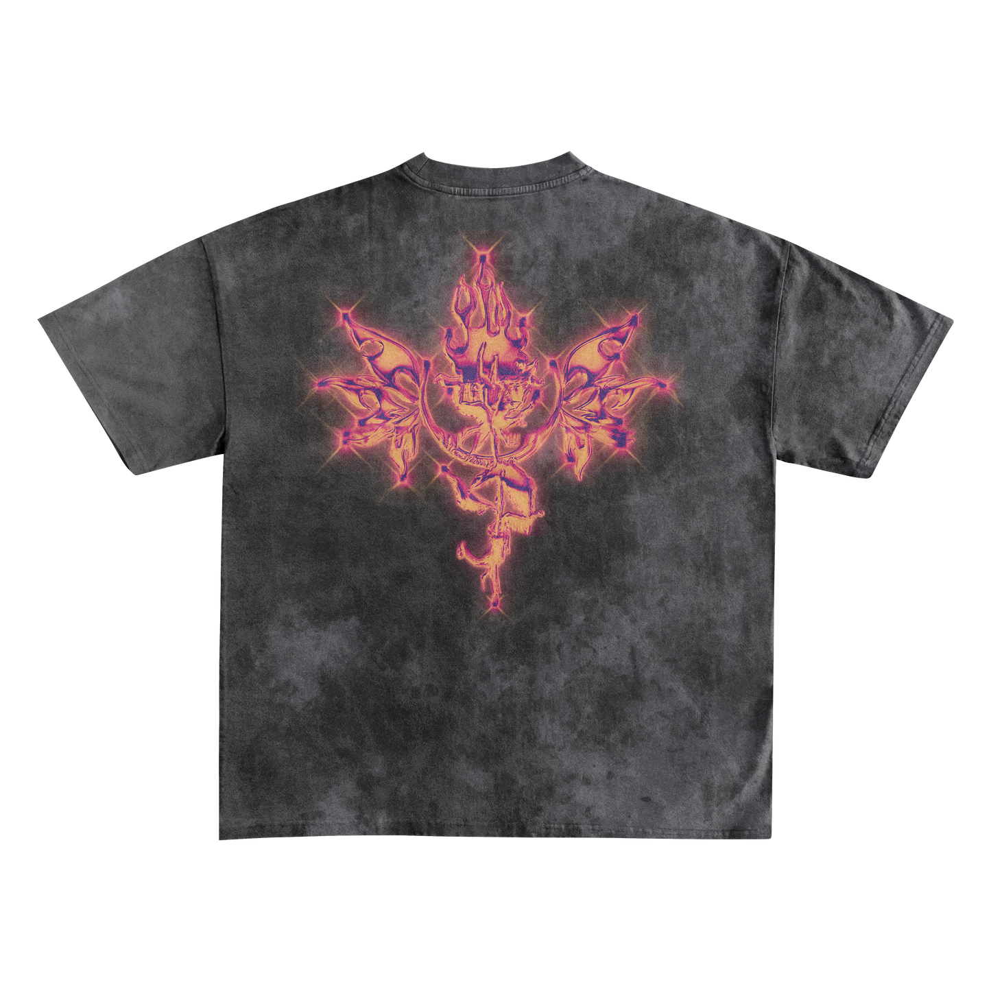 UP2NOGOOD Acid Wash Oversize T-Shirt – 250 GSM (Bleached) - BROKEN YET FLAWLESS