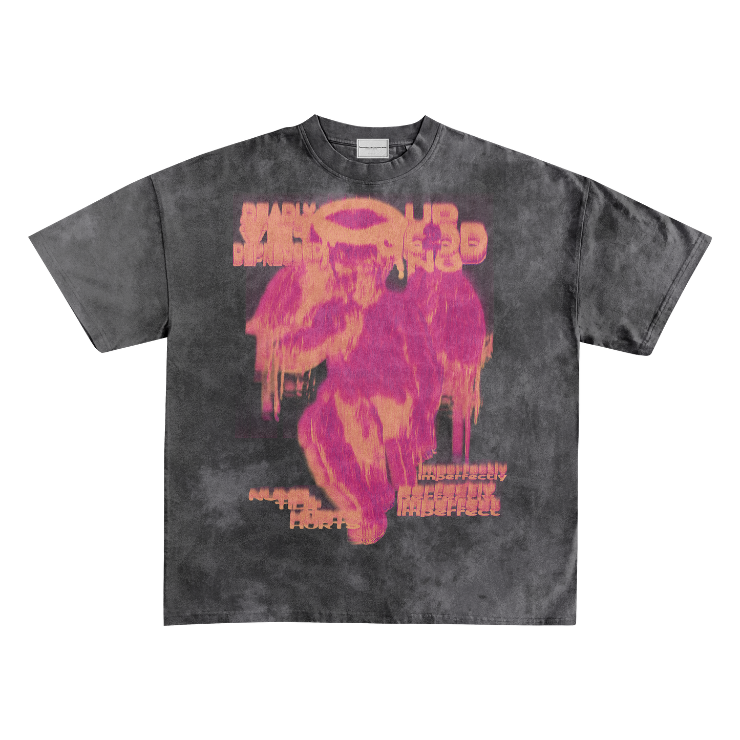 UP2NOGOOD Acid Wash Oversize T-Shirt – 250 GSM (Bleached) - BROKEN YET FLAWLESS