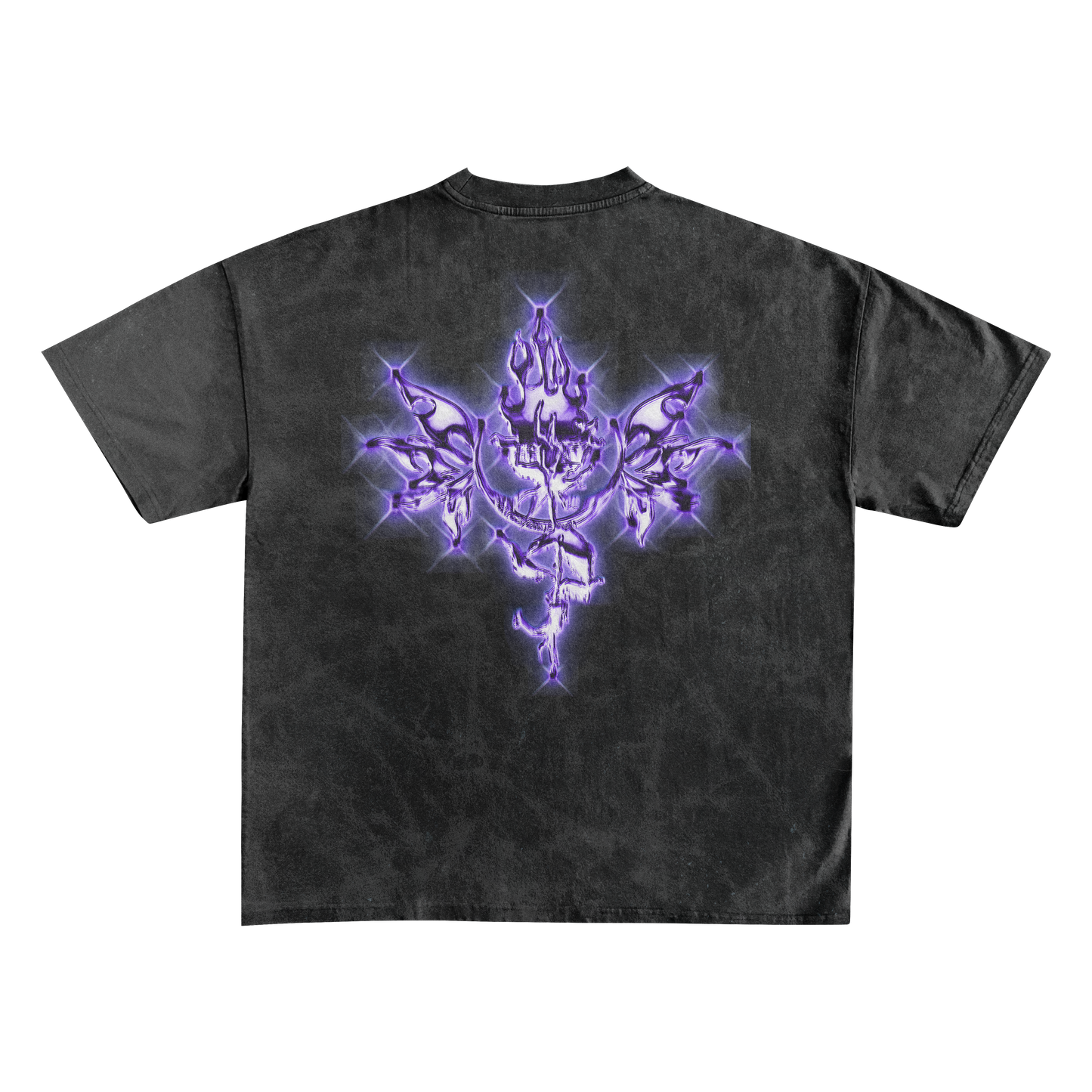 UP2NOGOOD Reverse Dyed T-Shirt – (Purple) - BROKEN YET FLAWLESS