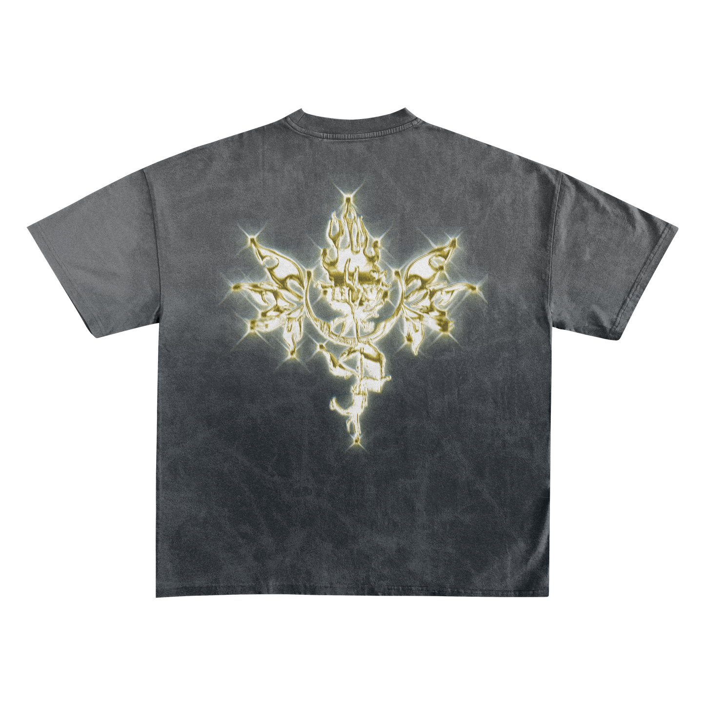 UP2NOGOOD Sunfade Edge Gradient T-Shirt – (Gold) - BROKEN YET FLAWLESS