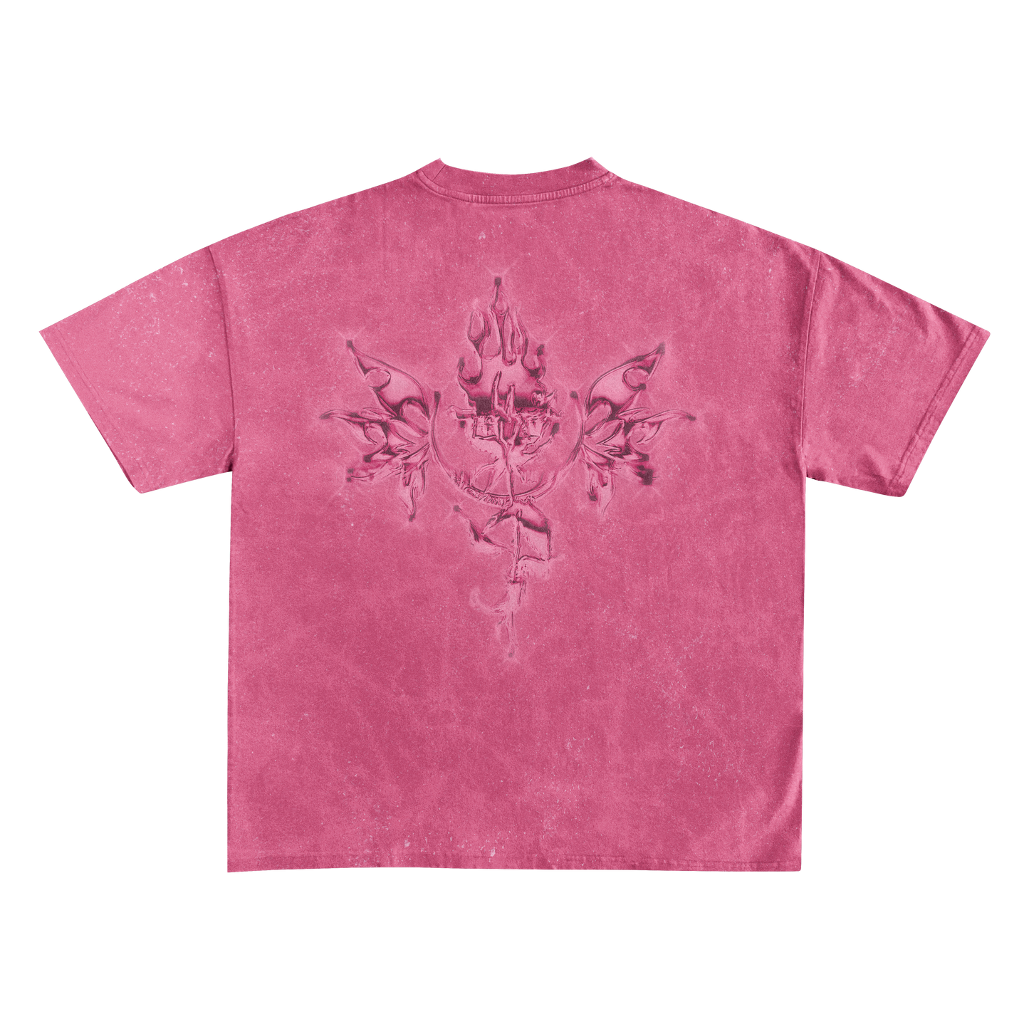 UP2NOGOOD Hand-Frayed Sunfade T-Shirt – (Pink) - BROKEN YET FLAWLESS