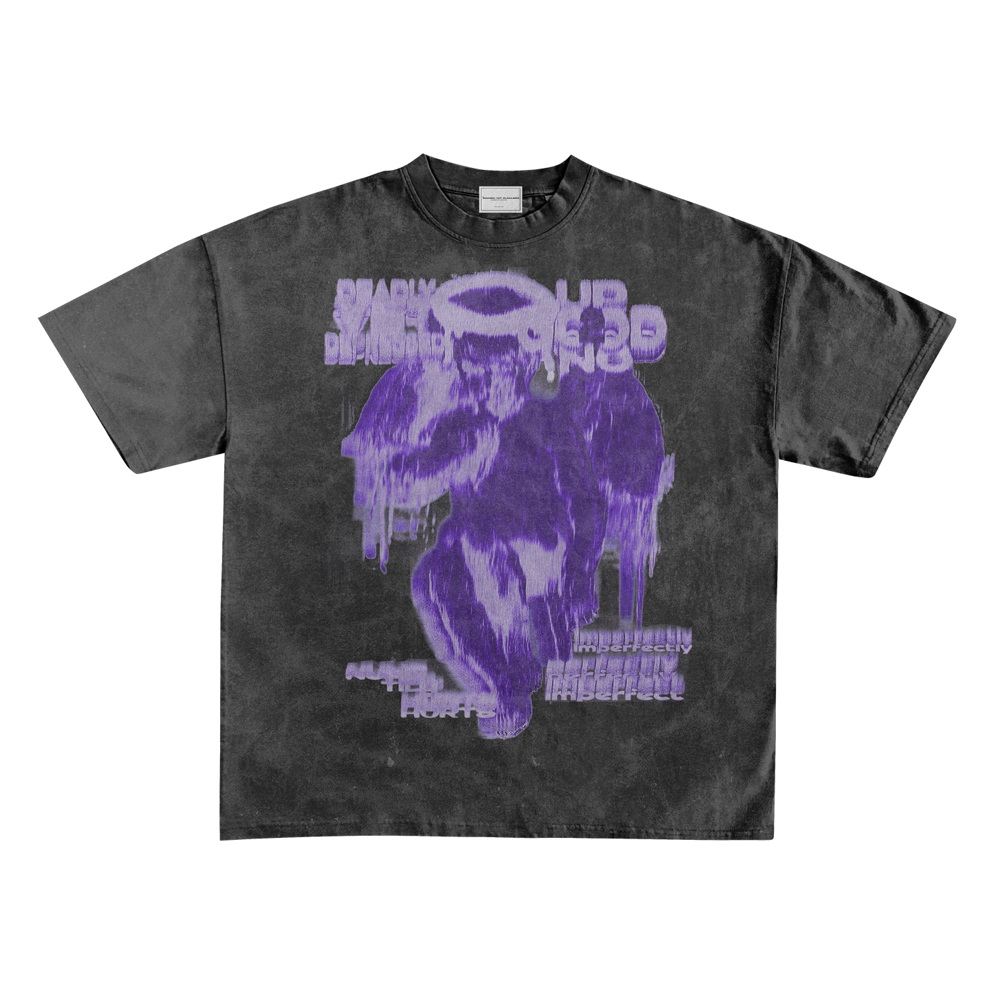 UP2NOGOOD Hand-Frayed Sunfade T-Shirt – (Purple) - BROKEN YET FLAWLESS