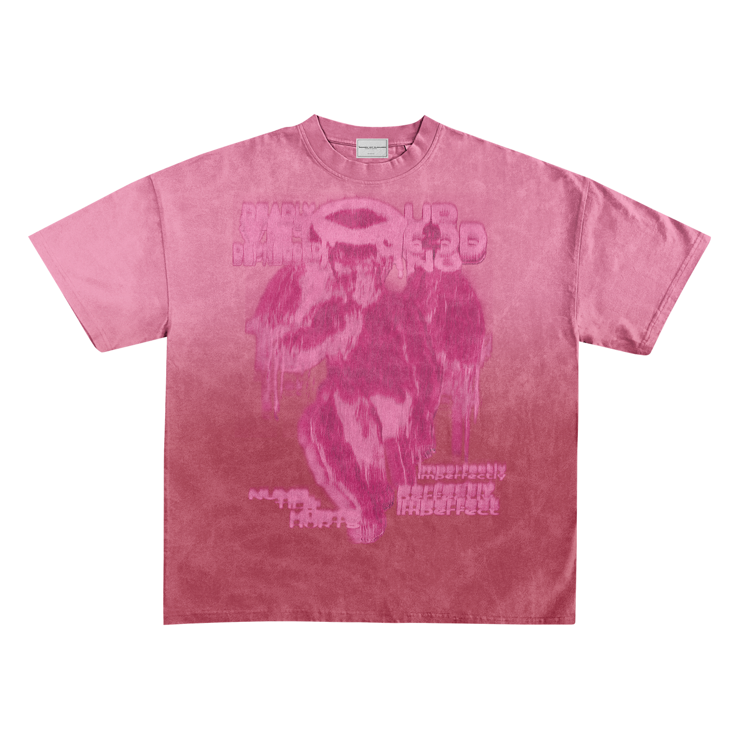 UP2NOGOOD Sunfade Edge Gradient T-Shirt – (Pink) - BROKEN YET FLAWLESS