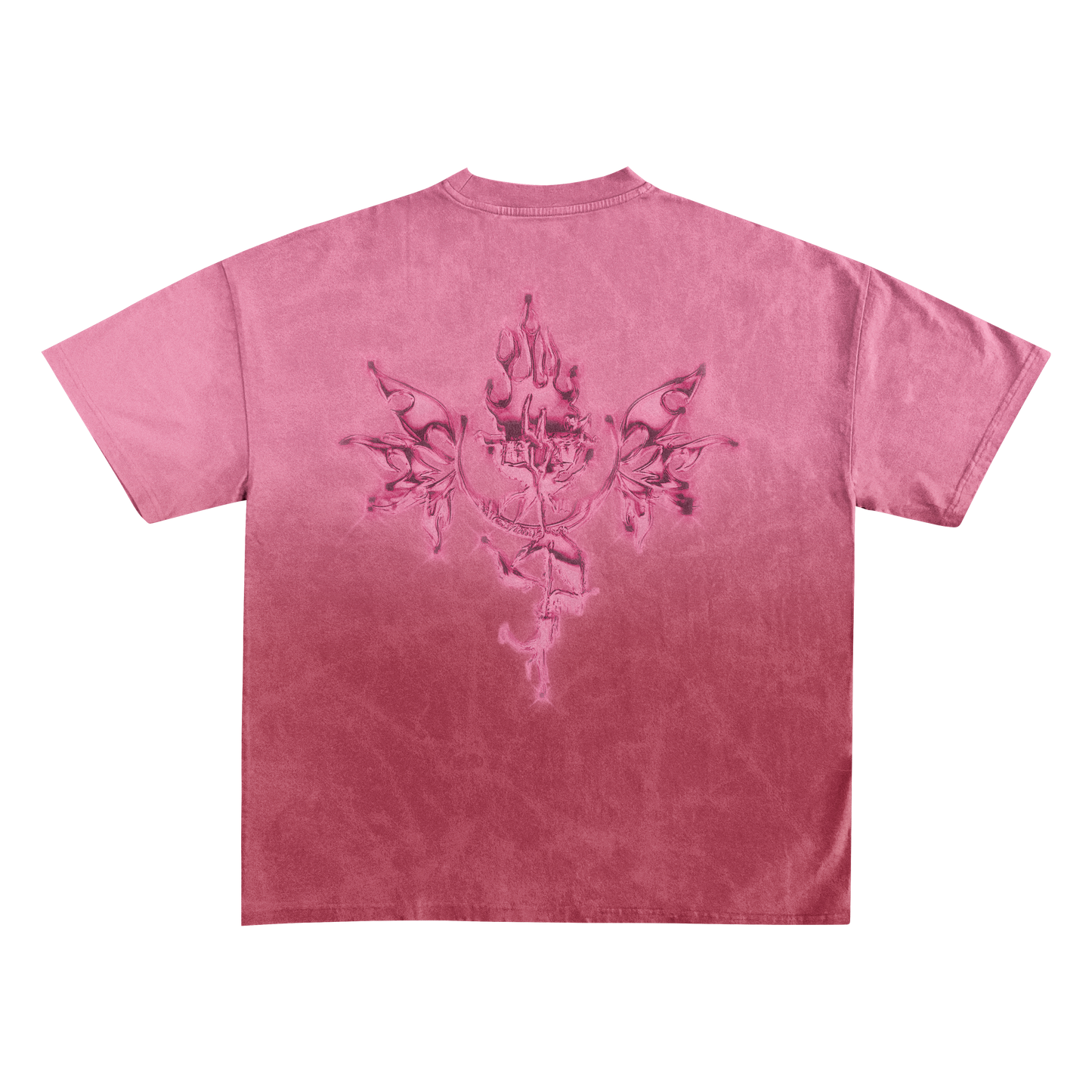 UP2NOGOOD Sunfade Edge Gradient T-Shirt – (Pink) - BROKEN YET FLAWLESS
