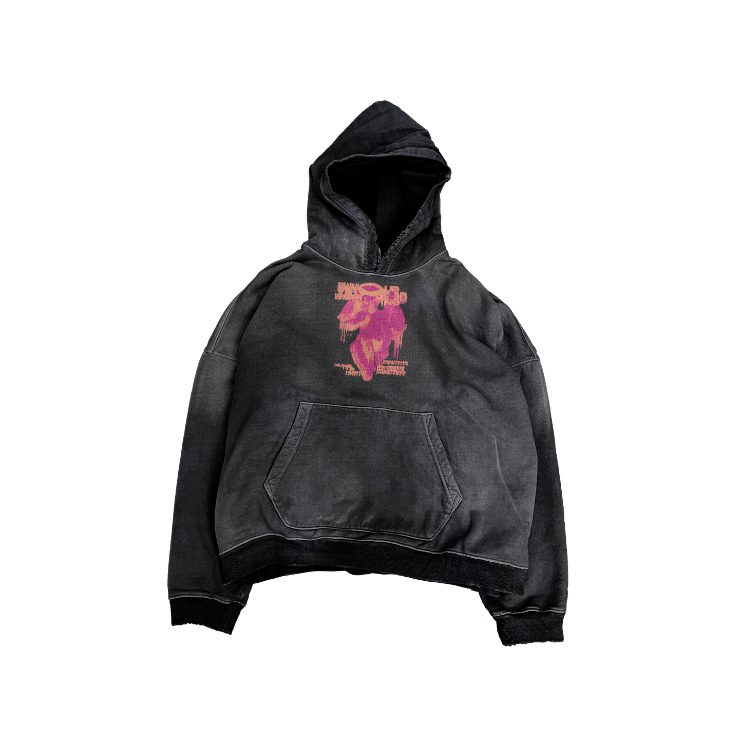 UP2NOGOOD Acid Wash Oversize Hoodie – 420 GSM (Bleached) - BROKEN YET FLAWLESS