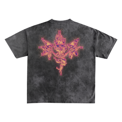 UP2NOGOOD Acid Wash Oversize T-Shirt – 250 GSM (Bleached) - BROKEN YET FLAWLESS