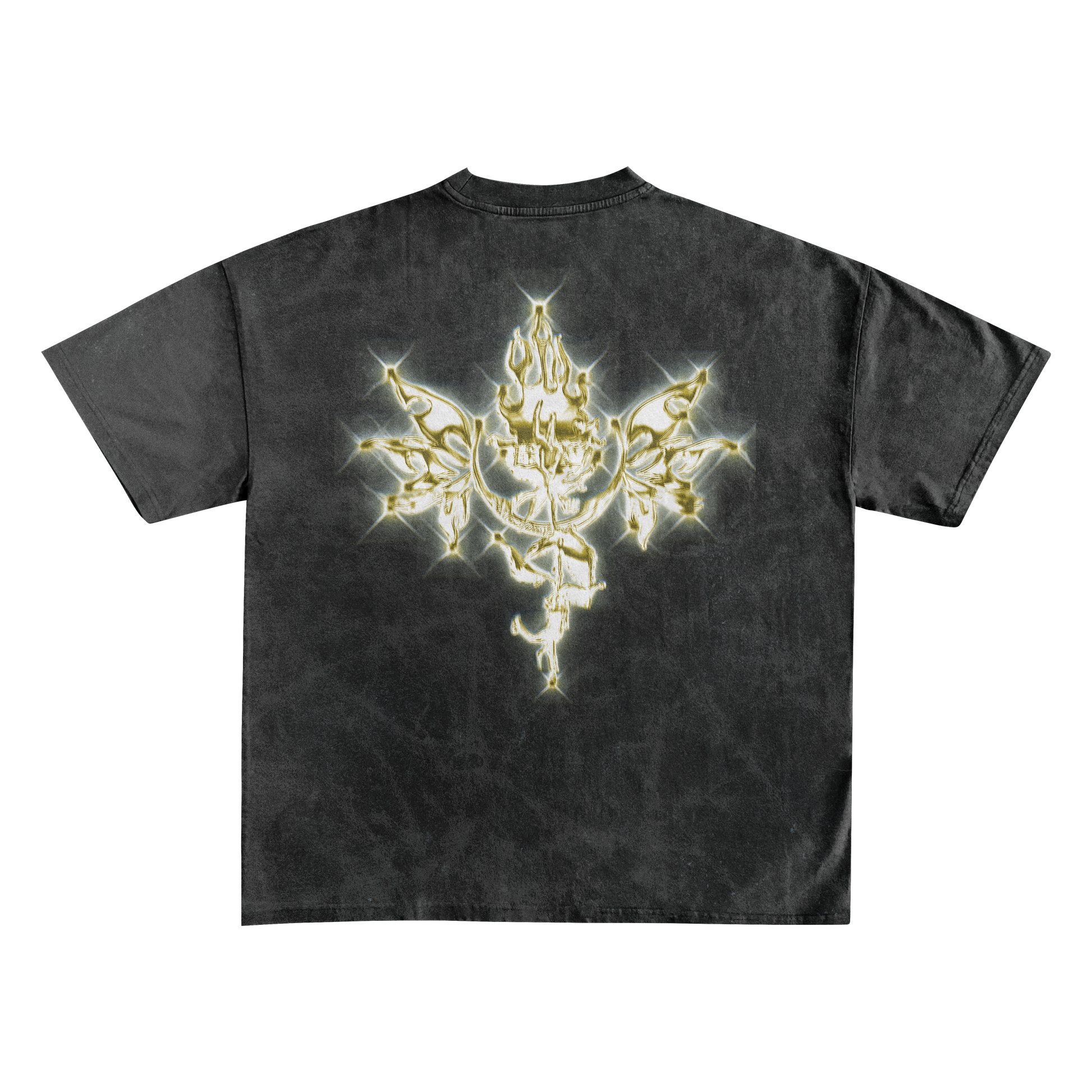 UP2NOGOOD Reverse Dyed T-Shirt – (Gold) - BROKEN YET FLAWLESS