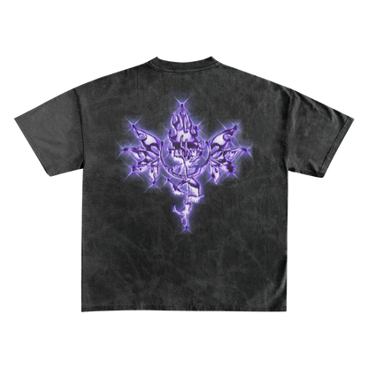 UP2NOGOOD Reverse Dyed T-Shirt – (Purple) - BROKEN YET FLAWLESS