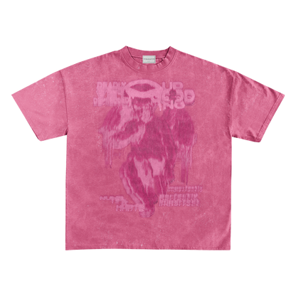 UP2NOGOOD Hand-Frayed Sunfade T-Shirt – (Pink) - BROKEN YET FLAWLESS