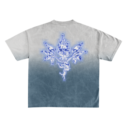 UP2NOGOOD Sunfade Edge Gradient T-Shirt – (Gray Blue) - BROKEN YET FLAWLESS
