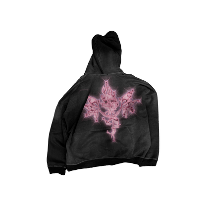UP2NOGOOD Heavyweight Sunfade Oversized Hoodie – (Pink) - BROKEN YET FLAWLESS